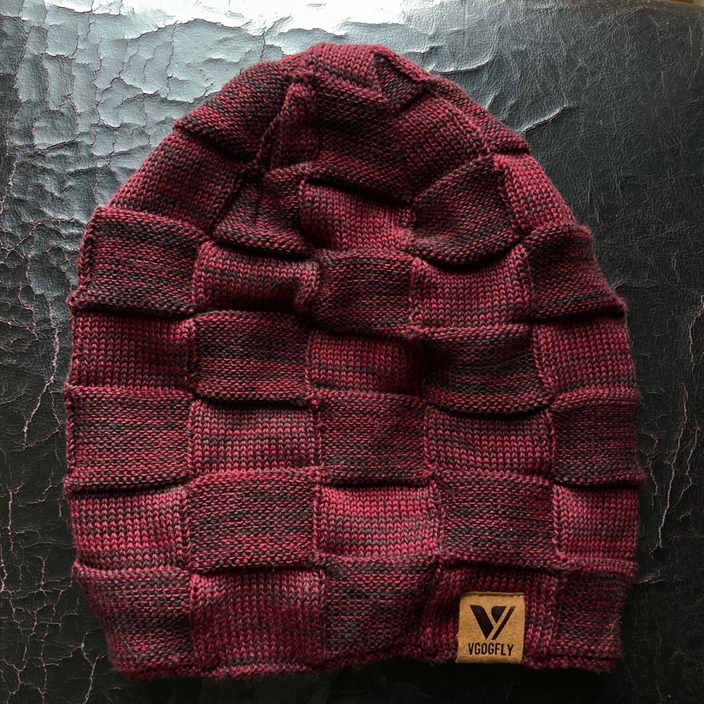 Burgundy Knit Beanie